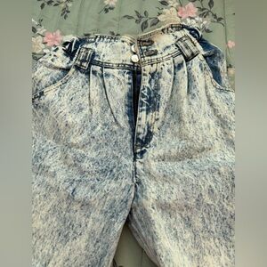 Vintage 100 percent cotton Acid Wash Denim Jeans